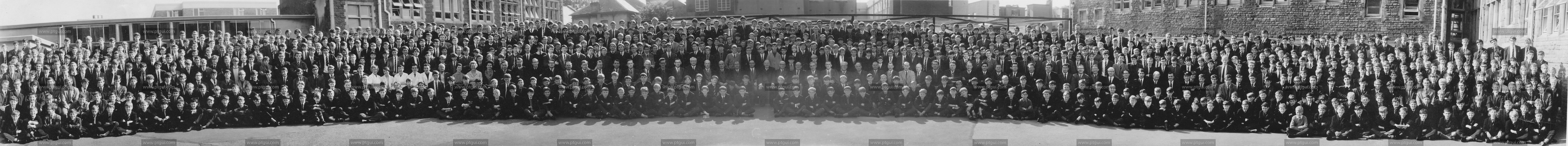 Year of 1967 School Photo panorama