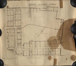 The school as depicted in the 1949 